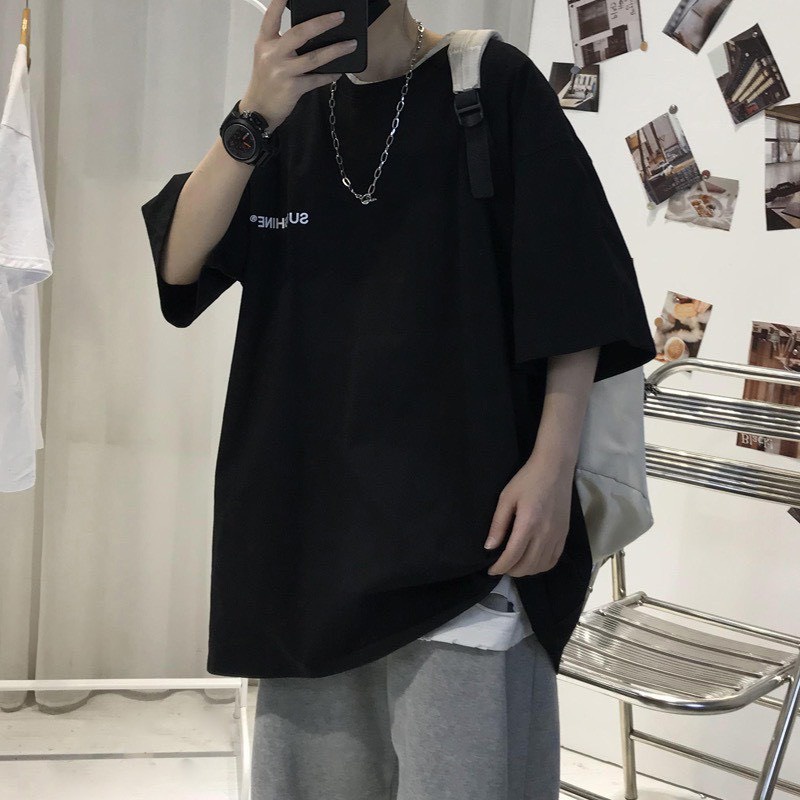 Áo thun tay lỡ CRAW phông unisex nam nữ vải coton mềm mịn, co dãn Oversize form rộng - 0038