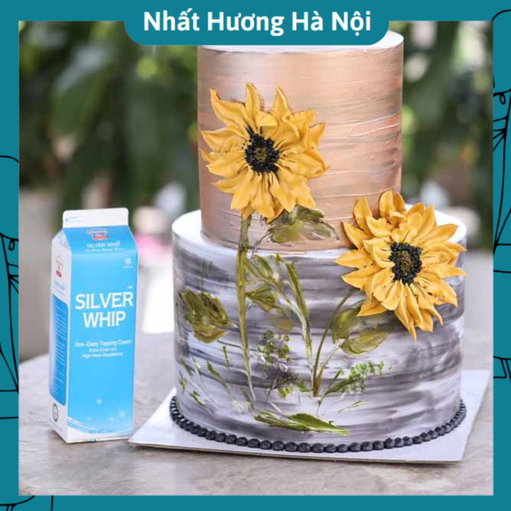 Kem Silver Whip Nhất Hương 1kg - Kem Topping Trang Trí Bánh