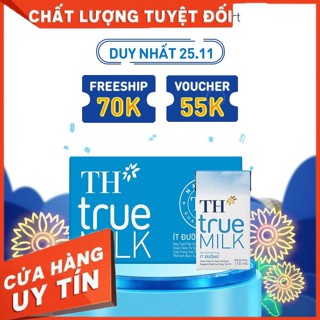  Thùng 48 hộp sữa tươi tiệt trùng ít đường TH True Milk 110ml  110ml x 48  
