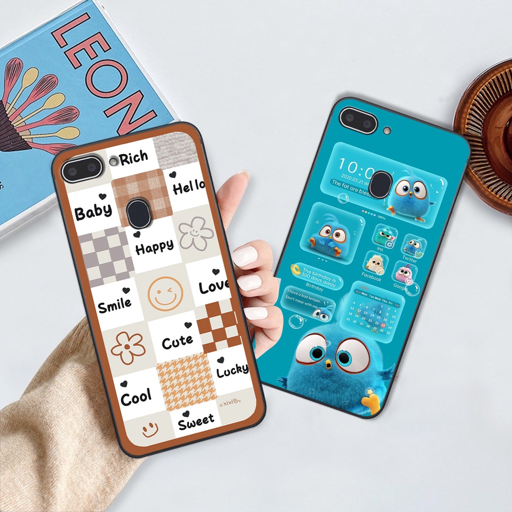 Ốp Realme 1 / 2 in hình gấu vịt caro nhiều màu sắc ngộ nghĩnh dễ thương