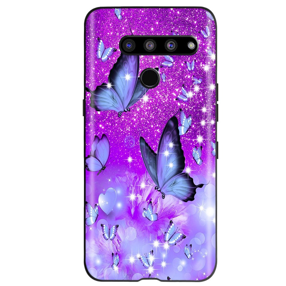 Ốp Điện Thoại Mềm In Hình Hoa Bướm Thời Trang Cho LG V40 V50 V50S Thinq LGV40 Thinq V405UA LGV50 V 50S