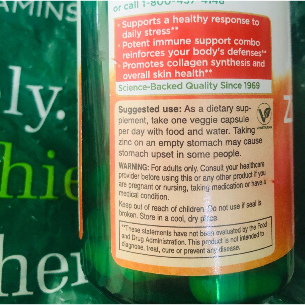 Viên uống giúp Giảm Mụn tăng miễn dịch & làm đẹp da Zinc Gluconate & L-Lysine