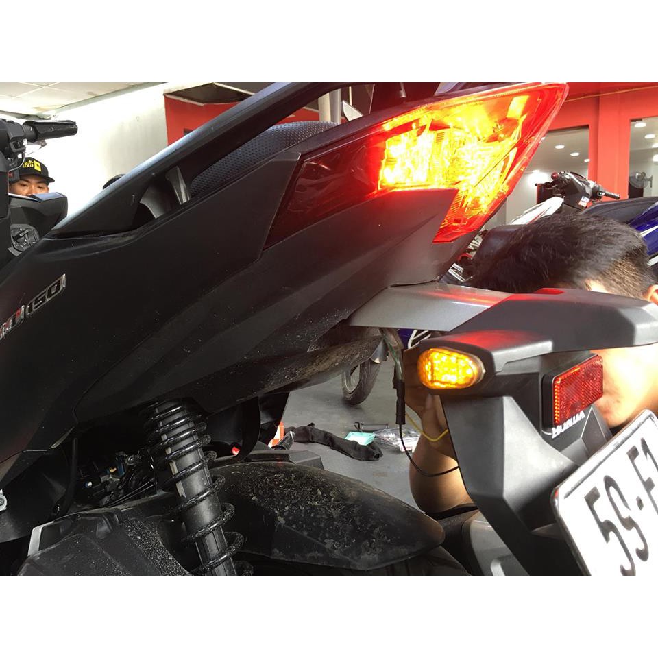 Đèn xi nhan Hidu led con bọ con rùa màu vàng cam cho xe Winner X trước sau exciter 150 Vario MSX CBR moto PKL