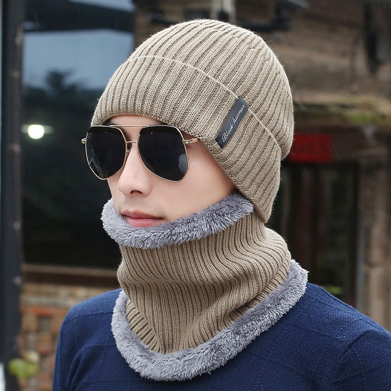 Mũ Len Nhung Mềm Mại Dày Dặn In Chữ Tiếng Anh Thời Trang