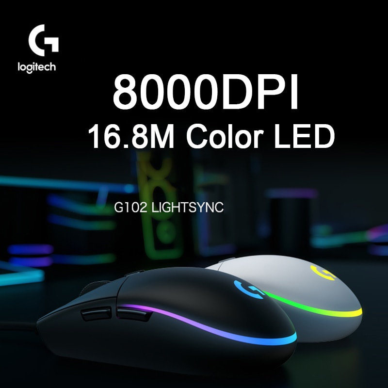 Chuột Gaming Logitech G102 Có Dây, 6 NúT Lập TrìNh