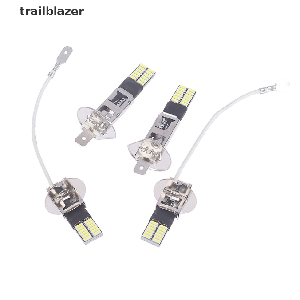 Set 2 Đèn LED H3 H1 24 SMD 12V Ánh Sáng Trắng Dành Cho Ô Tô