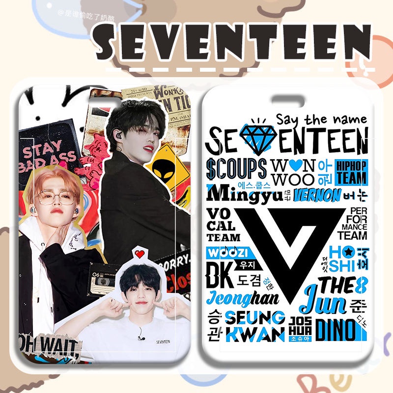 Vỏ Bọc Thẻ ID / Danh Thiếp In Hình Nhóm Nhạc K-POP SEVENTEEN