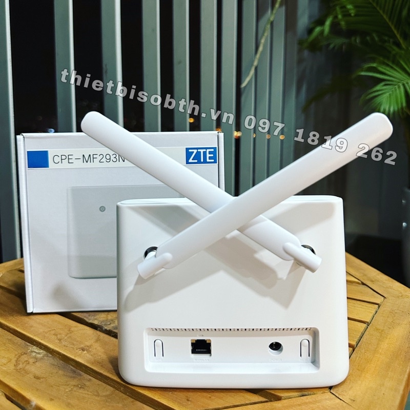 Bộ phát Wifi 4G ZTE MF293 chính hãng chuyên dụng - tặng 2 anten ,Hỗ trợ 32 kết nối.