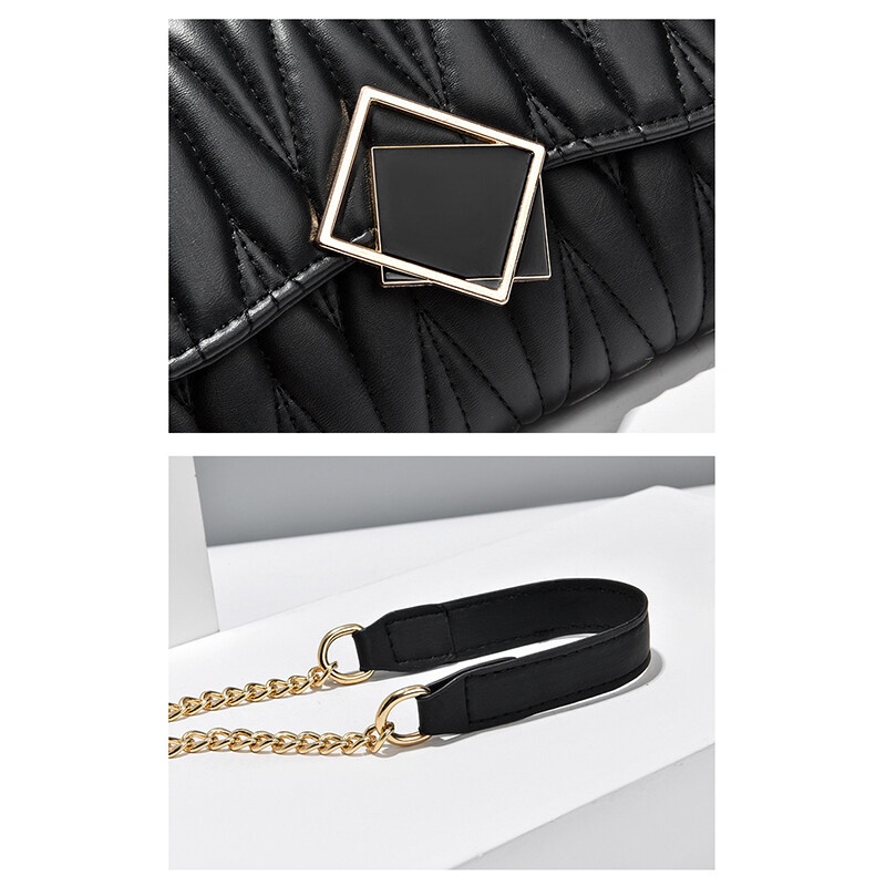 MISCHA Túi Đeo Chéo Vai Bằng Da PU Màu Trơn Thời Trang Sành Điệu Cho Nữ