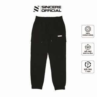 Quần Jogger Đen Sincere Quần Kaki Bó Ống Unisex Phối Túi Hộp Phong Cách Streetwear QK-01