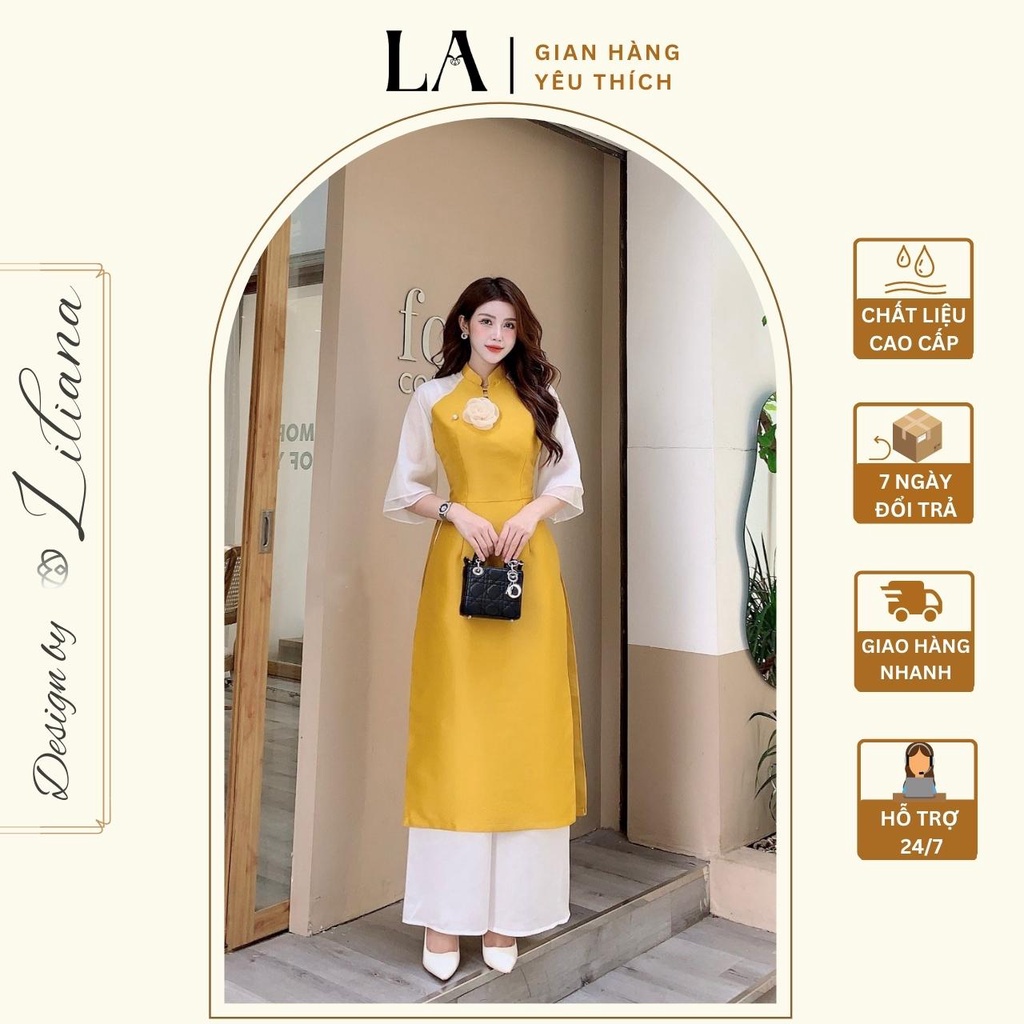 Áo Dài Cách Tân Nữ - Áo Dài Tết thiết kế trẻ trung, sang trọng. Được thiết kế bởi Liliana clothes