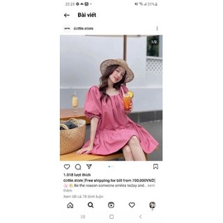 đầm dottie size S used 1 lần