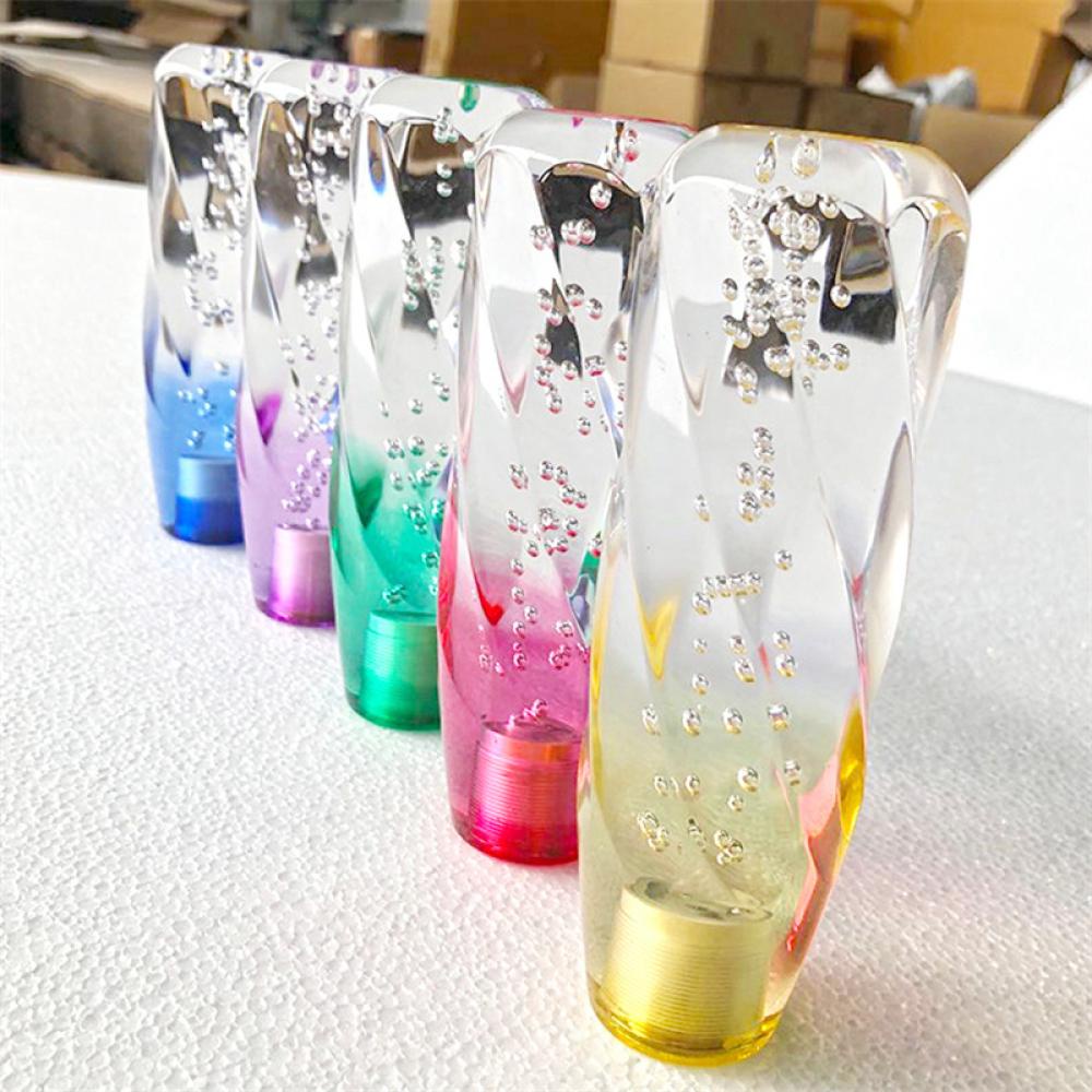 Núm Gạt Cần Số Xe Hơi 10cm M10 M8 2 Adapter B3M1 Bằng Pha Lê Trong Suốt