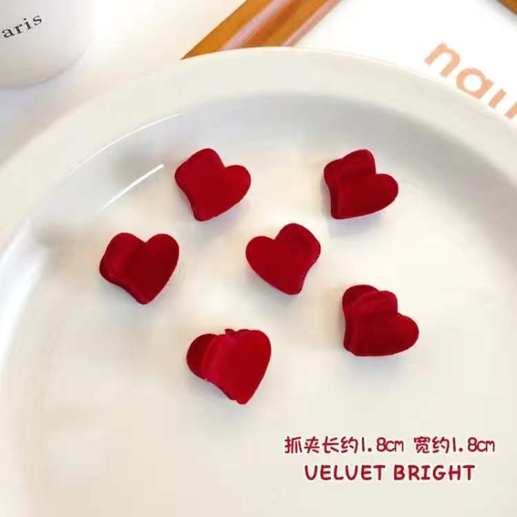 Kẹp Tóc Mini Bằng Da Lộn Thời Trang Thu Đông