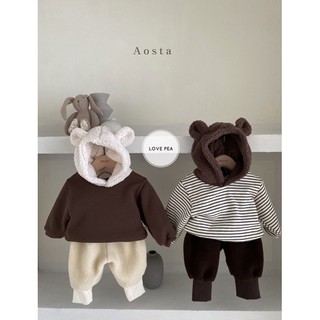 Áo Hoodie gấu có mũ Aosta🇰🇷