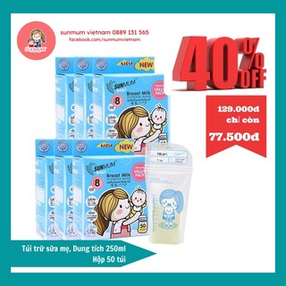 [Nguyên tem,Chính hãng] Túi trữ sữa sunmum thailand nguyên seal chính hãng