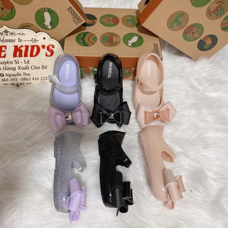 Giầy đôi cho mẹ và bé gái, giầy nhựa thơm melissa siêu mềm, êm cho mẹ và bé gái