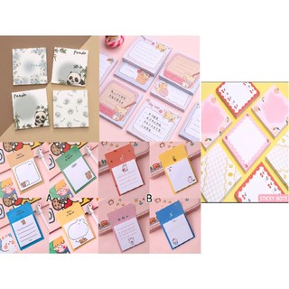 Giấy note hình động vật xinh xắn - giấy note sticky trang trí sổ/ góc học tập