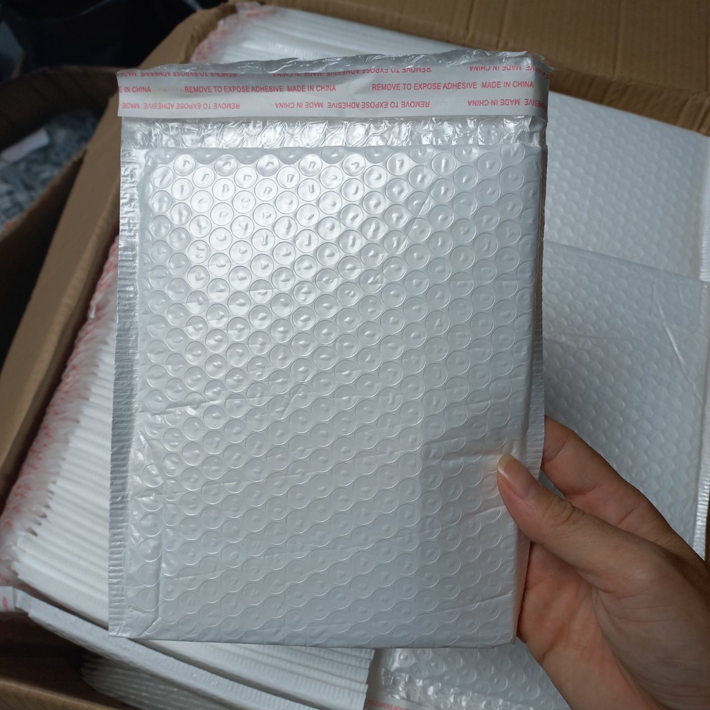 COMBO 50 Túi Gói Hàng Chống Sốc KT 18x20 cm, Túi Nilon Lót Bóng Khí An Toàn Tiện Lợi Túi Đóng Hàng Nhanh