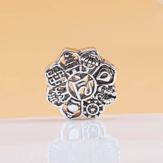 Charm bạc bát bảo cát tường tốt lành, phối vòng tay, chuỗi hạt, trang sức