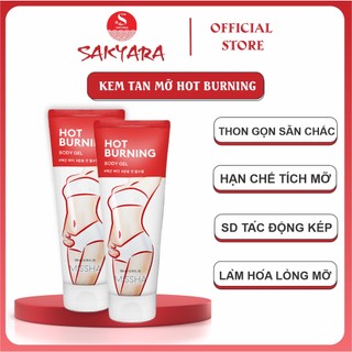 (Tặng thước dây) Kem tan mỡ Missha Hot Burning Gel tan mỡ bụng xóa rạn da 200ml nội địa Hàn