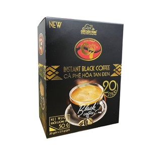 Combo 3 hộp - cà phê hòa tan đen không đường không sữa - con chồn vàng c7 - hộp 20 gói