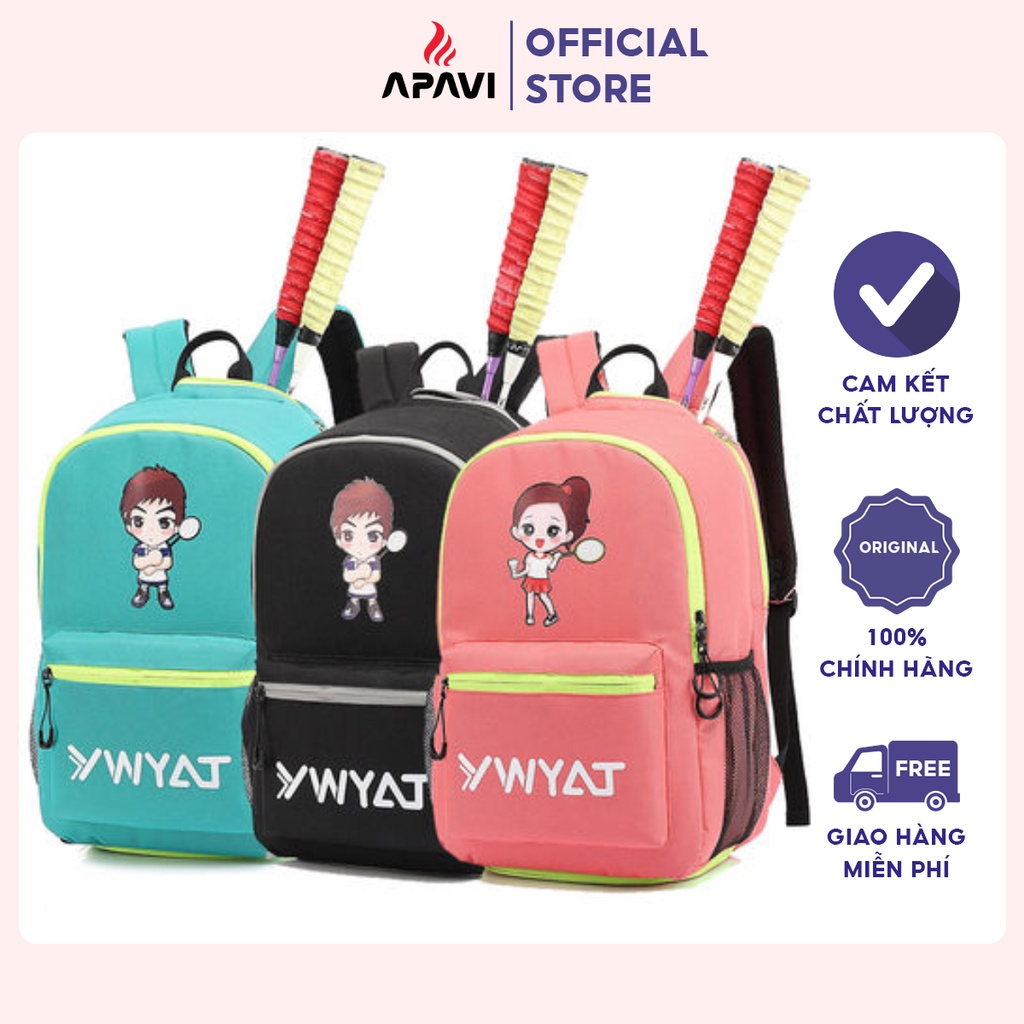Balo cầu lông Ywyat 861 xanh (nam), phom cứng cáp, vải chống nước, có ngăn đựng giày và vợt riêng