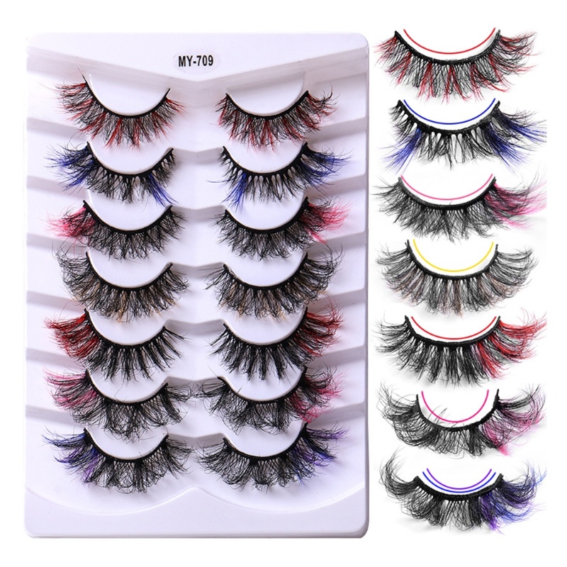 Set 7 Cặp Lông Mi Giả 3D Dày Và Dài Dành Cho Nữ YOUYO