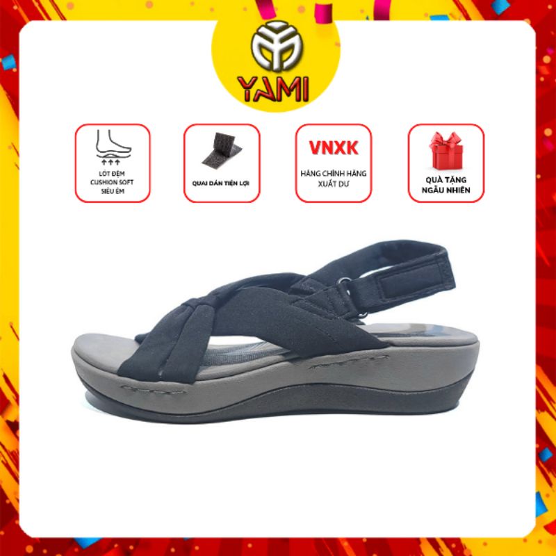 Giày Sandal Nữ Học Sinh Đi Học, Xăng Đan Quai Chéo Đế Nhẹ Siêu Êm Cao Cấp, Giày VNXK Chính Hãng Xuất Dư, Giày Big Size