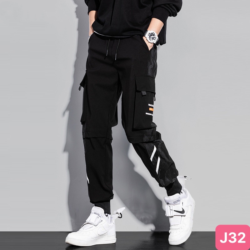 Quần jogger nam túi hộp bo chân màu xám đậm không rách chất kaki cao cấp co dãn 4 chiều baggy thể thao nam YUMY 11 mới