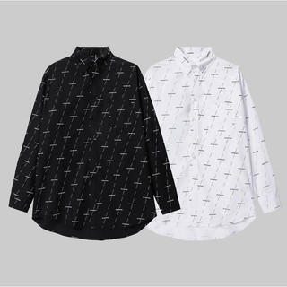Hàng có sẵn * * * áo sơ mi nam / nữ in họa tiết đường phố cao cấp phong cách paris home * *