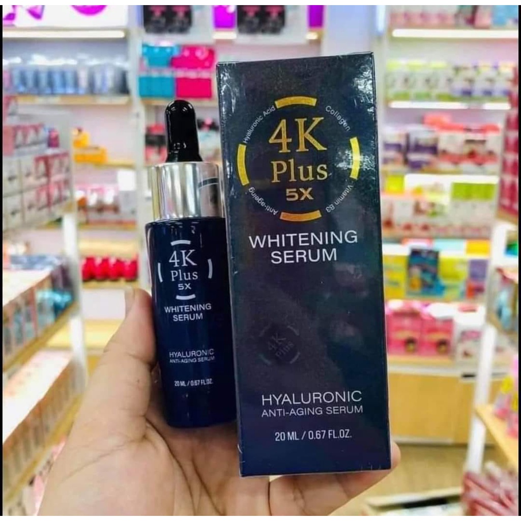 Serum 4k Plus 5X Whitening Thái Lan _ Huyết Thanh Căng Bóng _ Trắng Mịn Da