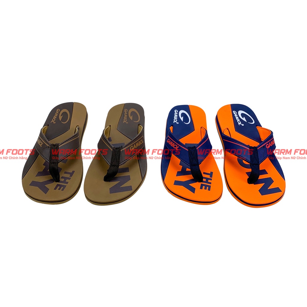 Dép Kẹp Nam, Dép Xỏ Ngón Gambol GM11401 Hàng Chính Hãng Thái Lan, Chất Liệu Cao Su Tổng Hợp Bền Nhẹ, Đế Chống Trơn Trượt