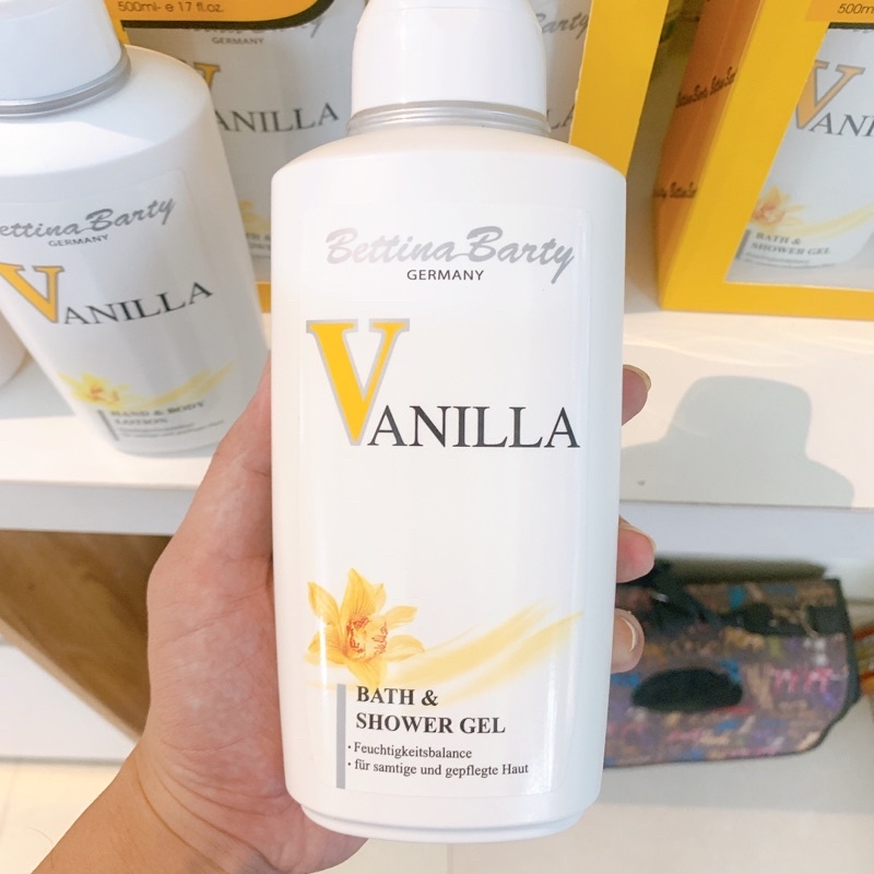 Sữa tắm,dưỡng thể Bettina Barty - Musk/Vanilla, 500ml