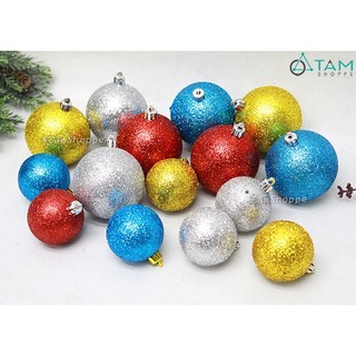 Set 06 hoặc 03 Trái châu kim tuyến cùng màu cùng cỡ TTTM