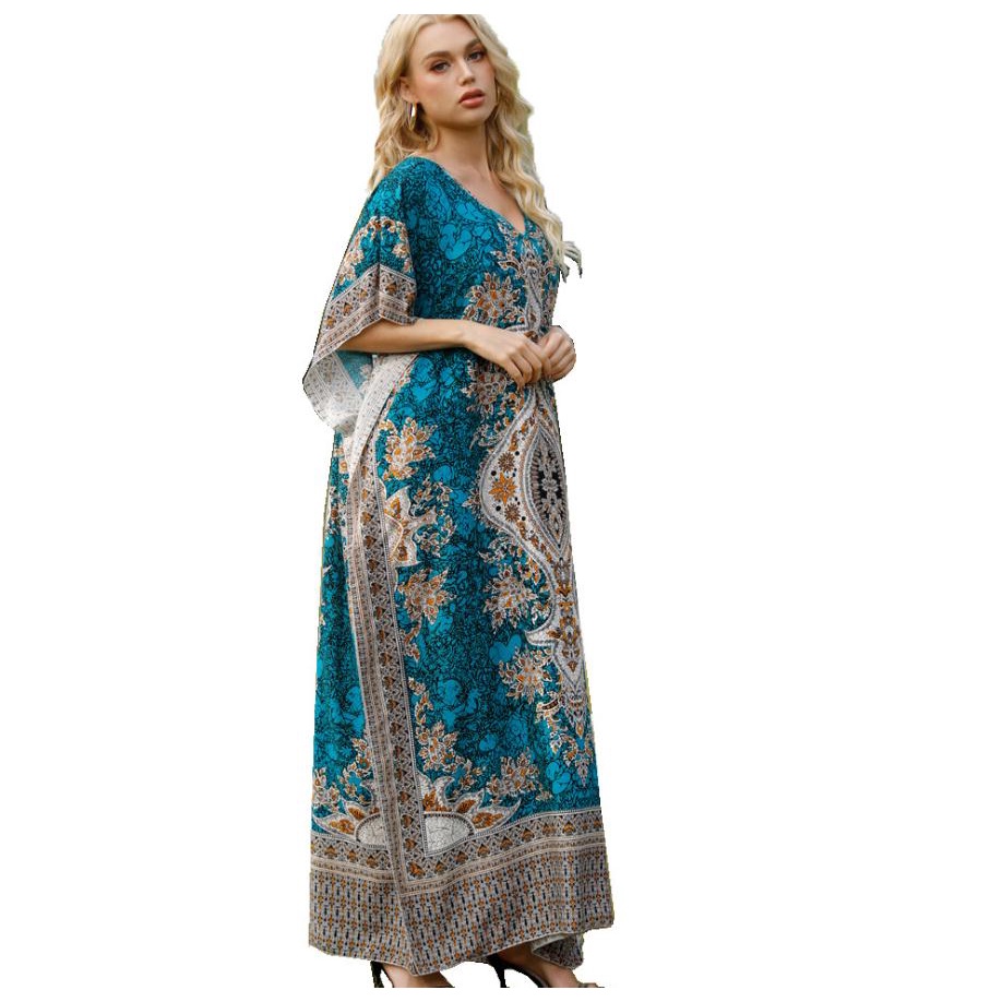 Bộ Trang Phục Gồm Áo Thun Và Quần Short Thời Trang Dành Cho Nữ#Đầm Maxi Cổ Chữ V In Họa Tiết Dân Tộc Thời Trang Mùa Hè K1375 39; S