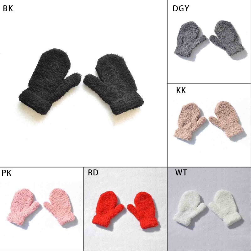 Sf Găng Tay Nhung Dày Dặn Giữ Ấm Mùa Đông Cho Bé