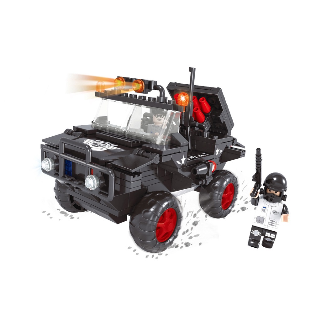 Đồ chơi lắp ráp AUSINI, lắp ghép Cảnh sát đặc nhiệm -235