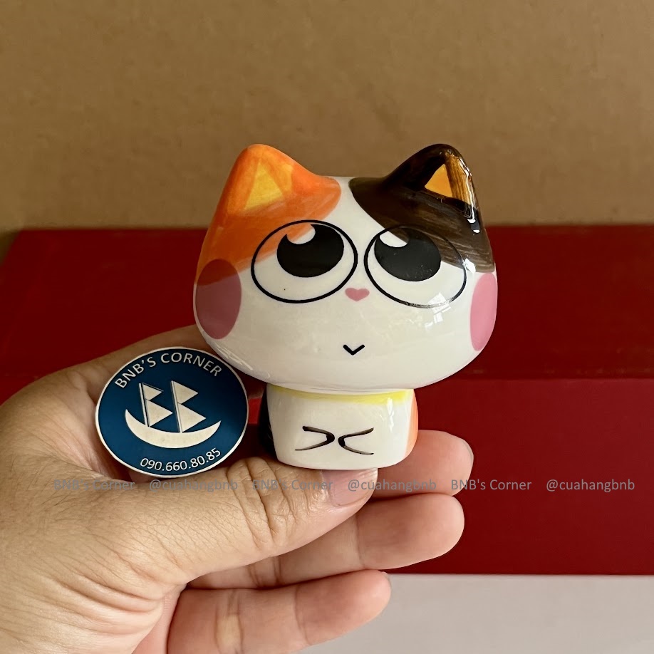 Mô hình mèo sứ biểu cảm siêu cưng