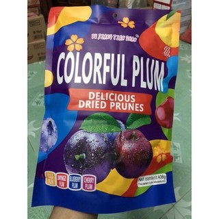 Ô mai mix 4 vị Colorful Plum gói 408g rất ngon