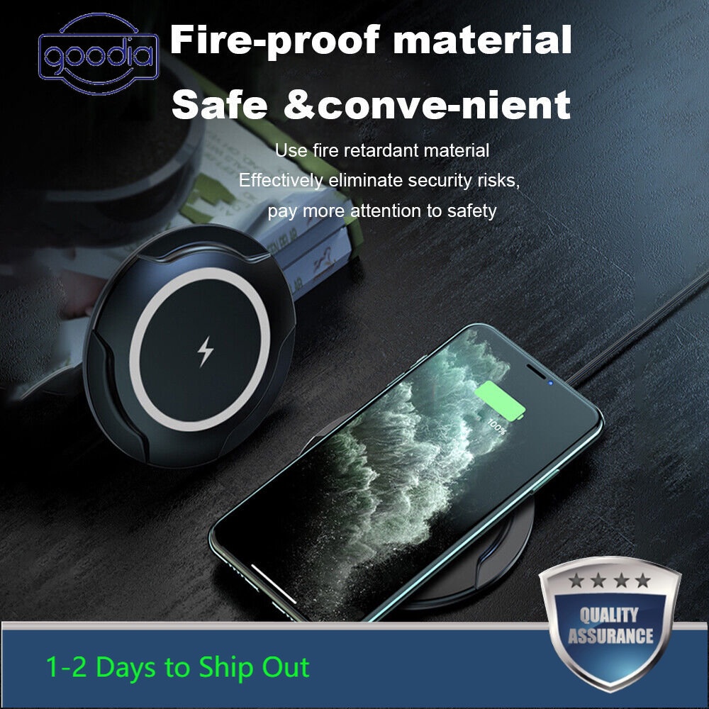 Đệm Sạc Nhanh Không Dây qi 15w Sạc Nhanh Cho Tai Nghe samsung iphone Và Đồng Hồ note