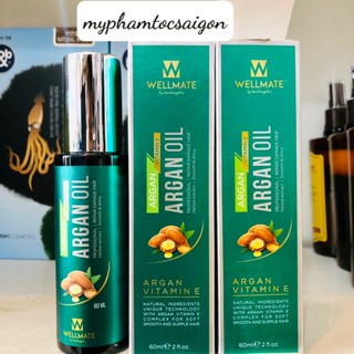 Tinh Dầu Phục Hồi Tóc Hư Tổn Nặng wellmate Argan Oil 60ml