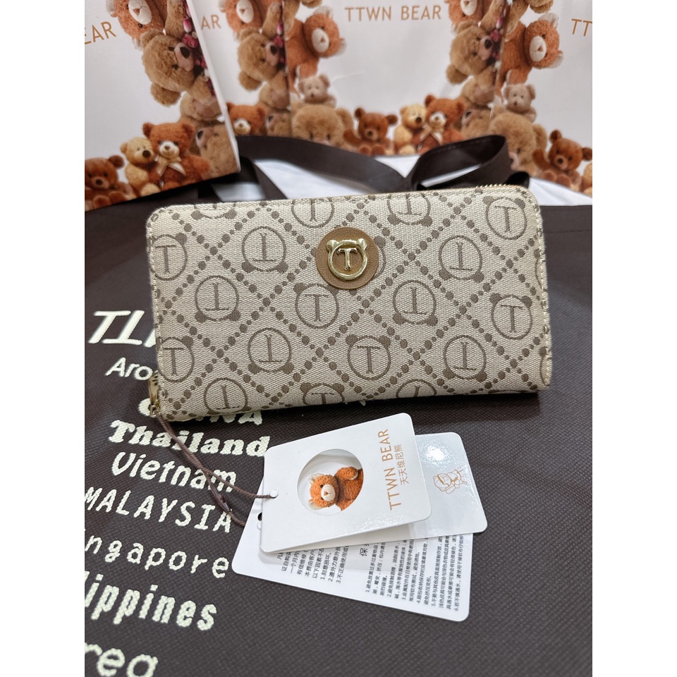 [HÀNG MỚI VỀ] VÍ DÀI KÈM DÂY DA NGẮN PHÙ HỢP ĐI HỌC ĐI CHƠI ĐI TIỆC - CHÍNH HÃNG TTWN BEAR - PICK TRỰC TIẾP STORE THÁ