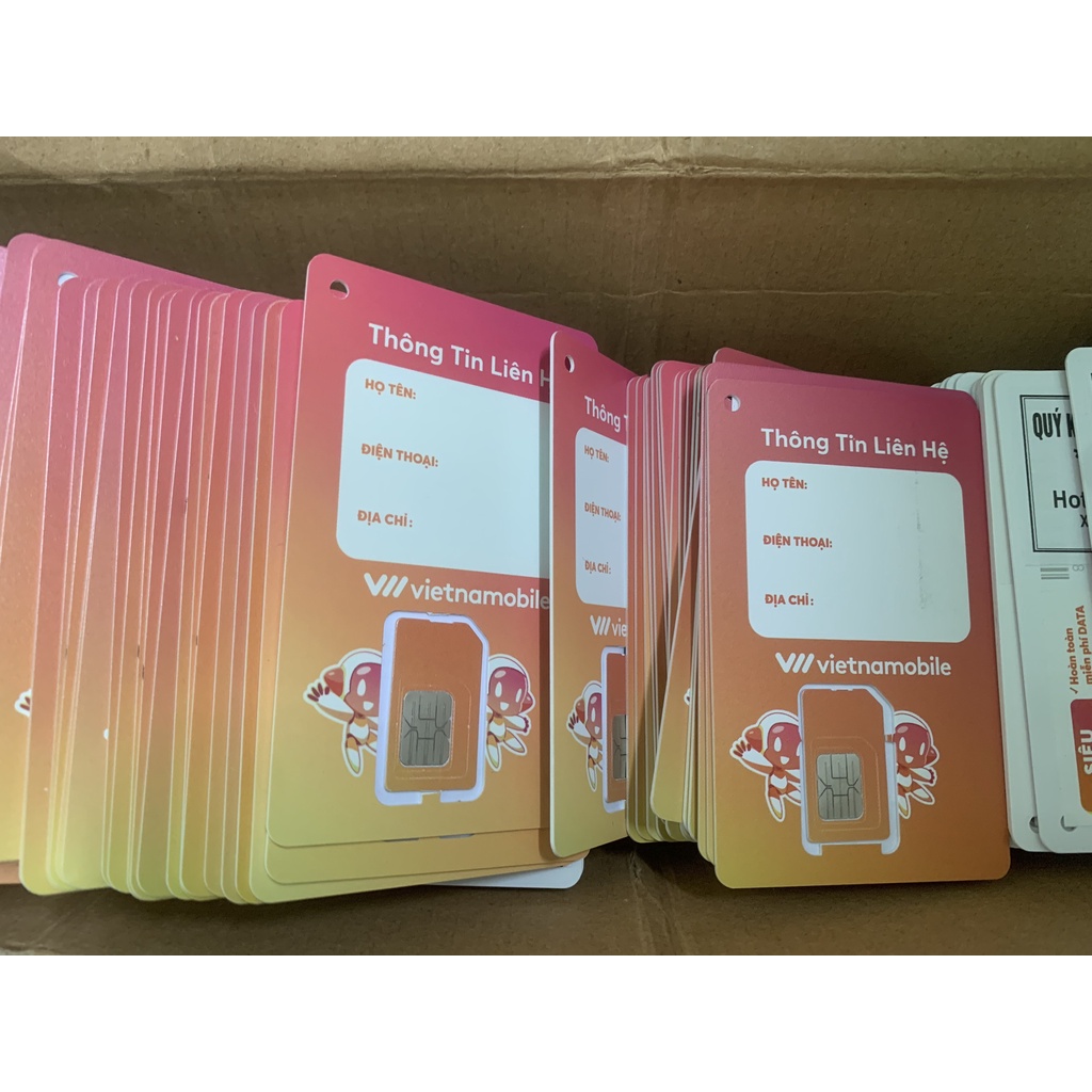 Sim Dán Vnmb 0đ Tạo Tài Khoản - KHÔNG DATA 4G