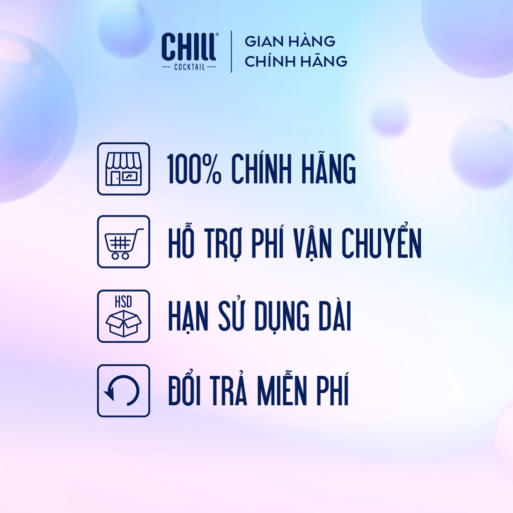 [Voucher 100K] Thùng 24 lon Chill Cocktail Strong mix vị Chanh Tequila & Bưởi Vodka (330ml/lon)