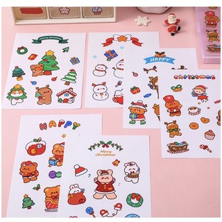 Sticker Giáng Sinh chữ nhật