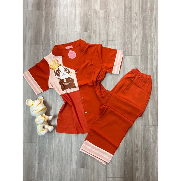 Combo 4 bộ pijama lụa cao cấp cộc tay quần dài