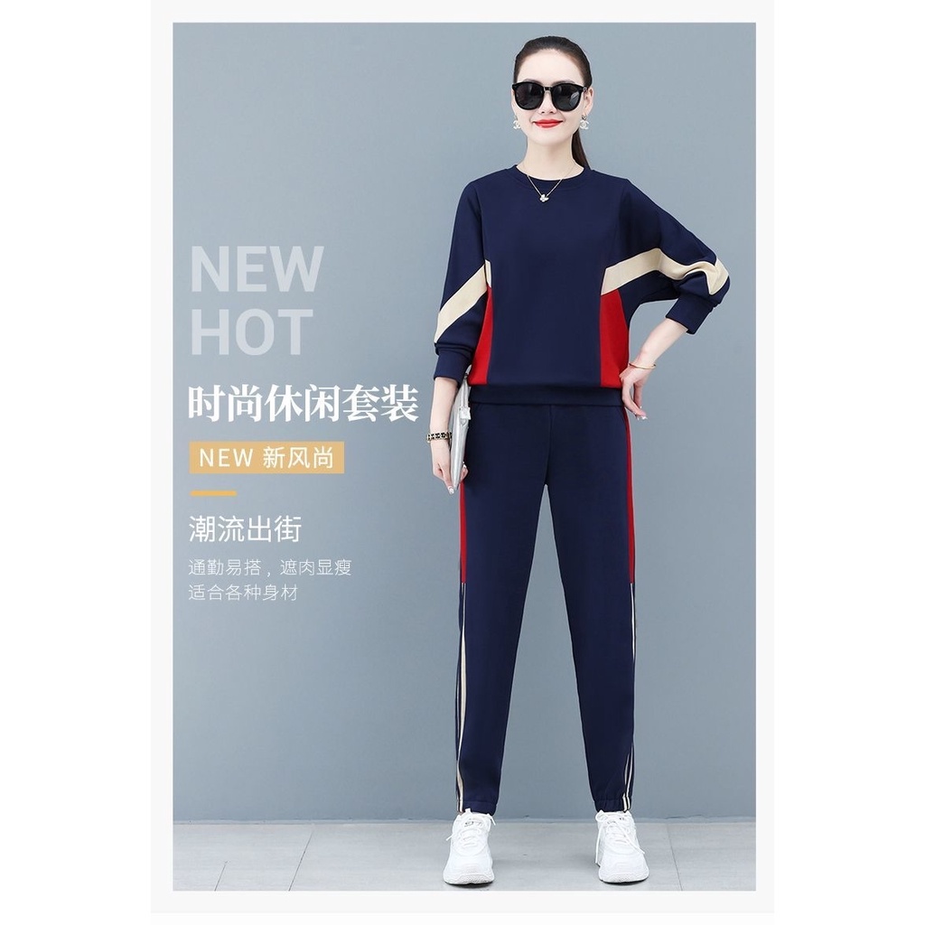 Bộ Đồ Thể Thao Hai Món Thời Trang Mùa Thu 2022 Cho Phụ Nữ Trung Niên