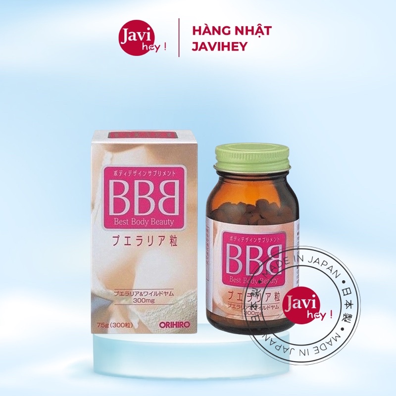 Viên uống nở ngực BBB Best Beauty Body Nhật Bản, Viên nở ngực BB Nhật Bản