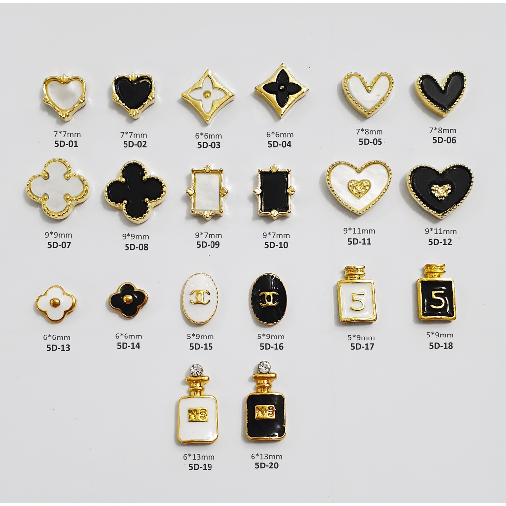 Charm Thương Hiệu Trang Trí Móng 5D